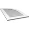Ekena Millwork Quarter Round Top Right Surface Mount PVC Gable Vent w/ 3-1/2"W x 1"P Standard Frame, 22"W x 38"H GVPQR22X3801SN - alternate 3